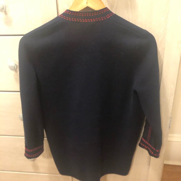 Maje Cardigan with contrasting top stitching - Picture 6 of 7